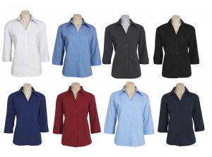 LB7300 Ladies Metro 3/4 Sleeve Shirt