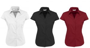 S119LN Ladies Metro Cap Sleeve Shirt