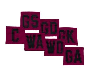 7-A-Side Stadium Velcro Netball Bibs - Claret/Black 7-A-Side Stadium Velcro Netball Bibs - Claret/Black