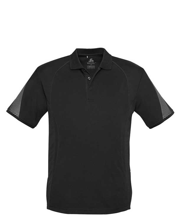 P405MS Mens Razor Polo Shirt Mens Razor Polo Shirt Black