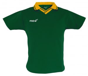 Boys/Mens Mitre Genoa Football Jersey -Bottle/Gold