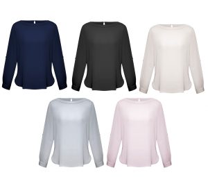 Ladies Madison Boatneck Blouse