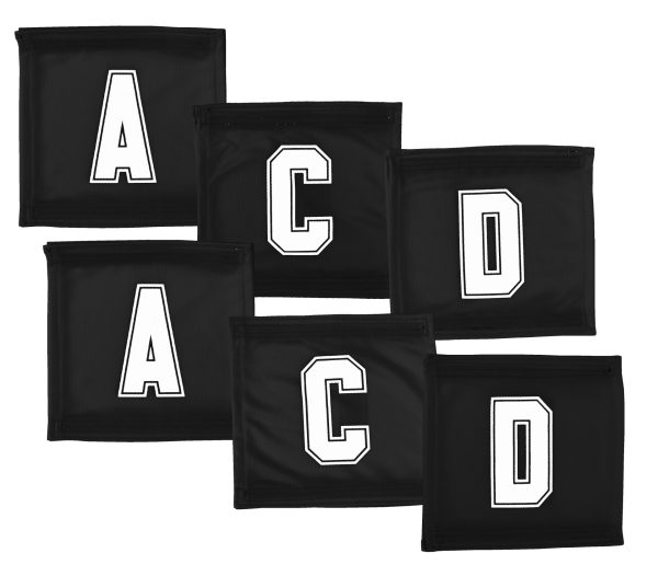 Velcro Netball Bib Set - Black/White