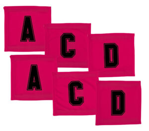 Velcro Netball Bib Set - Magenta/Black