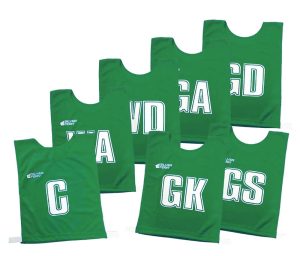 7 A-SIDE ELASTIC NETBALL BIBS SET (SENIOR) - Green/White 7 A-SIDE ELASTIC NETBALL BIBS SET (SENIOR) - Green/White