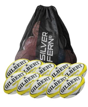 10 x Gilbert Vector Rugby Balls - Size 2.5