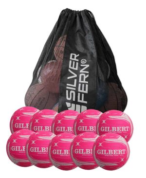 10x SPECTRA T500 NETBALL Balls Size: 5 + FREE MESH BALL CARRY BAG 10x SPECTRA T500 NETBALL Balls