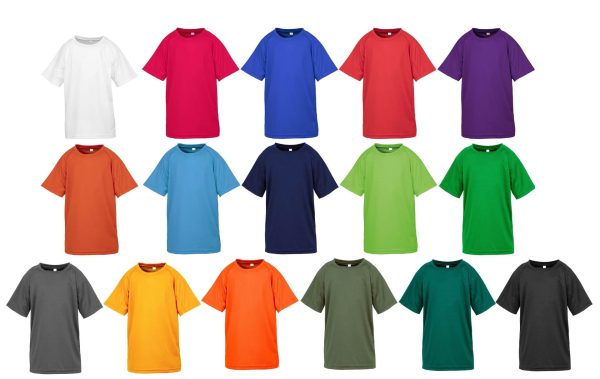 Spiro Kids Impact Performance Aircool T-Shirt