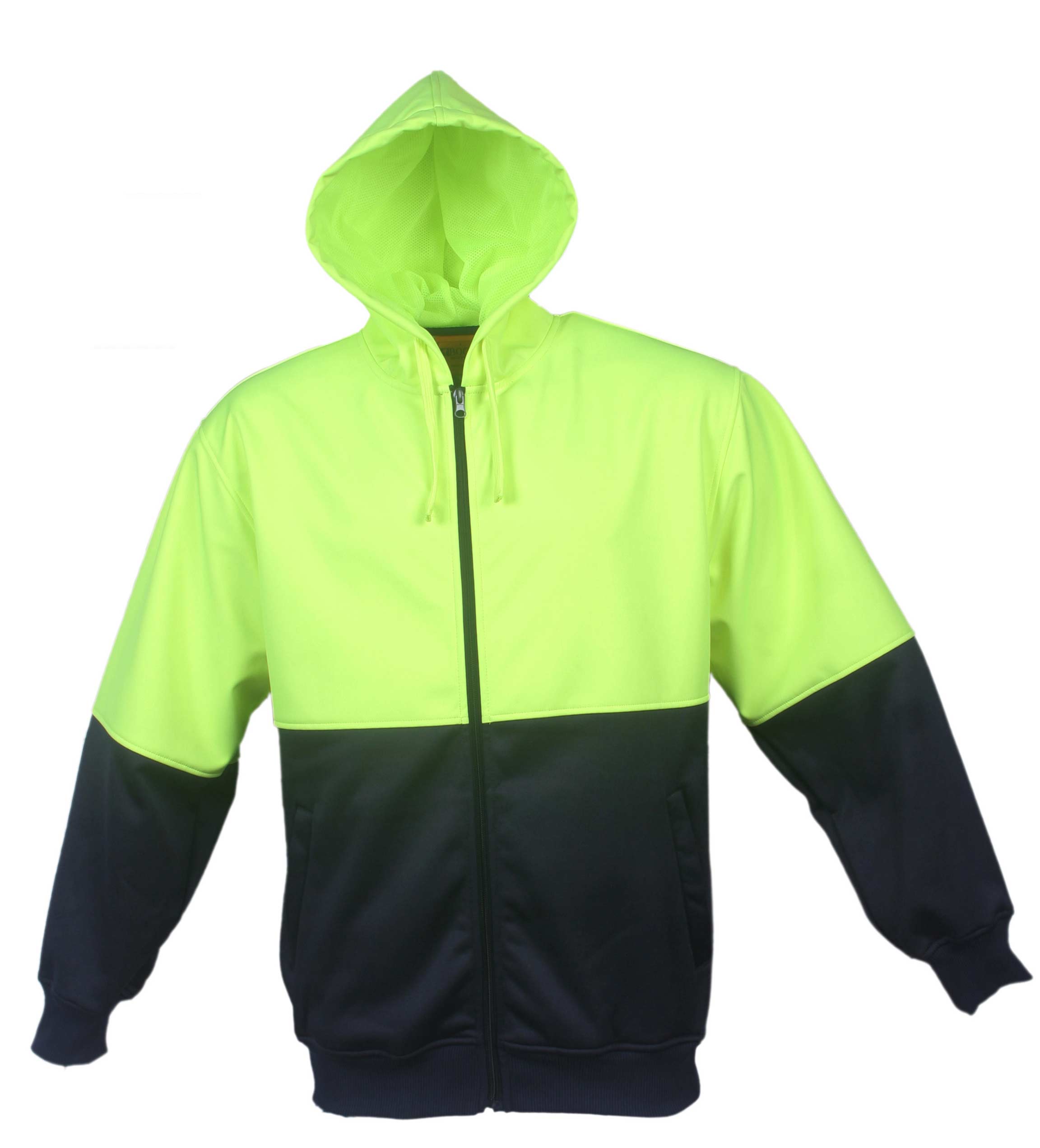 SJ1104 Unisex Adults Hi-Vis Full Zip Hoodie SJ1104 Unisex Adults Hi-Vis Full Zip Hoodie Yellow