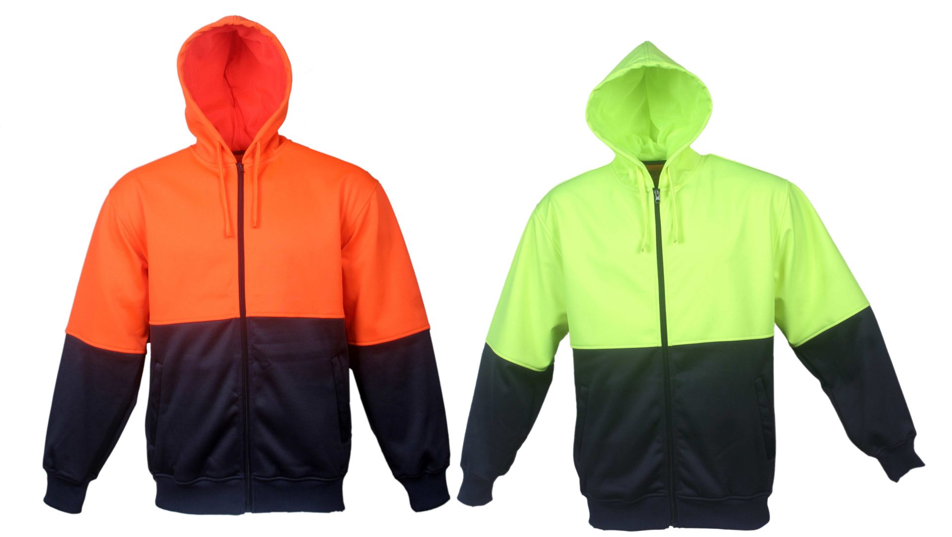 SJ1104 Unisex Adults Hi-Vis Full Zip Hoodie SJ1104 Unisex Adults Hi-Vis Full Zip Hoodie