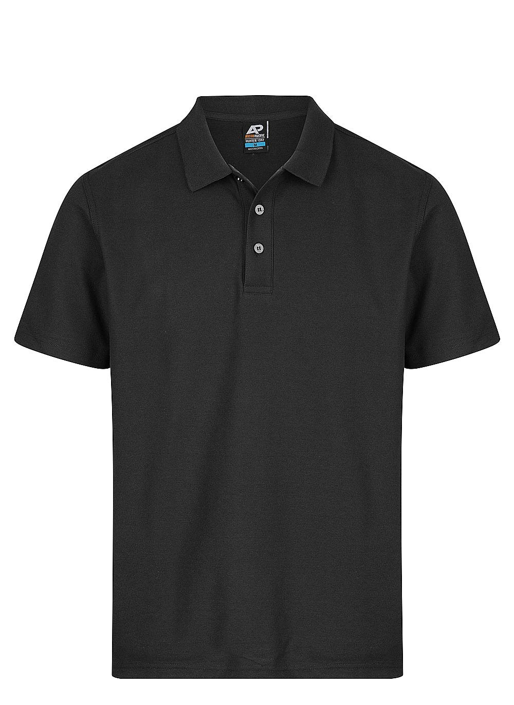 1312 Hunter Mens Polo Shirts Hunter Mens Polo Shirts Black