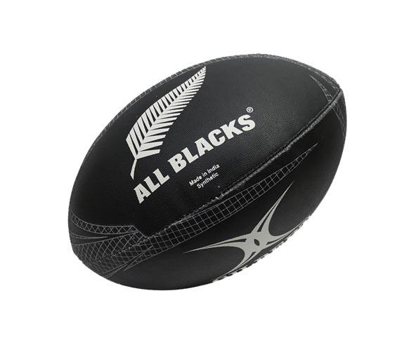 Gilbert All Blacks Supporter Rugby Ball 10 Inch-Black Gilbert All Blacks Supporter Rugby Ball 10 Inch-Black