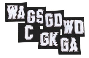 Velcro Netball Bib Set - Black/White