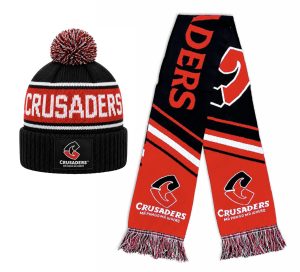 Crusaders Striker Beanie & Velocity Scarf Set