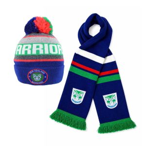 NZ Warriors NRL Retro Scarf & Tundra Beanie Set NZ Warriors NRL Retro Scarf & Tundra Beanie Set