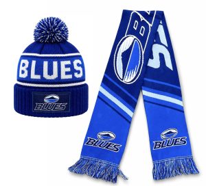 Blues Striker Beanie & Velocity Scarf Set