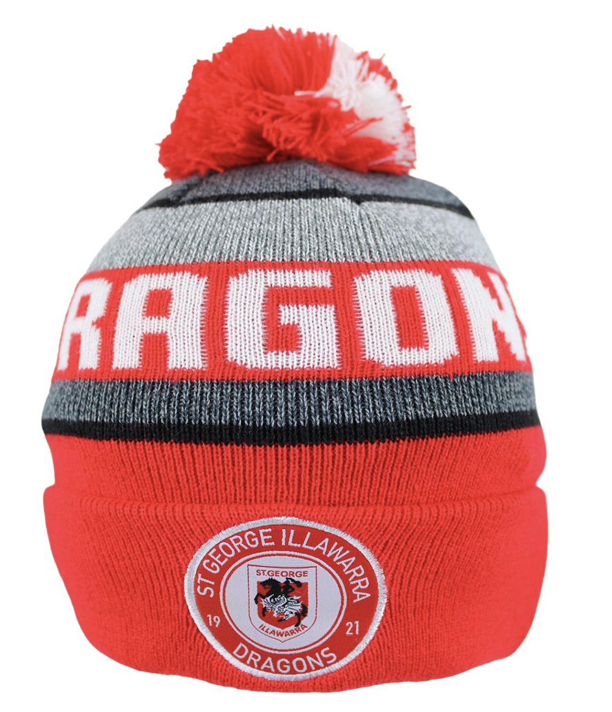 St. George Illawarra Dragons NRL Tundra Beanie St. George Illawarra Dragons NRL Tundra Beanie