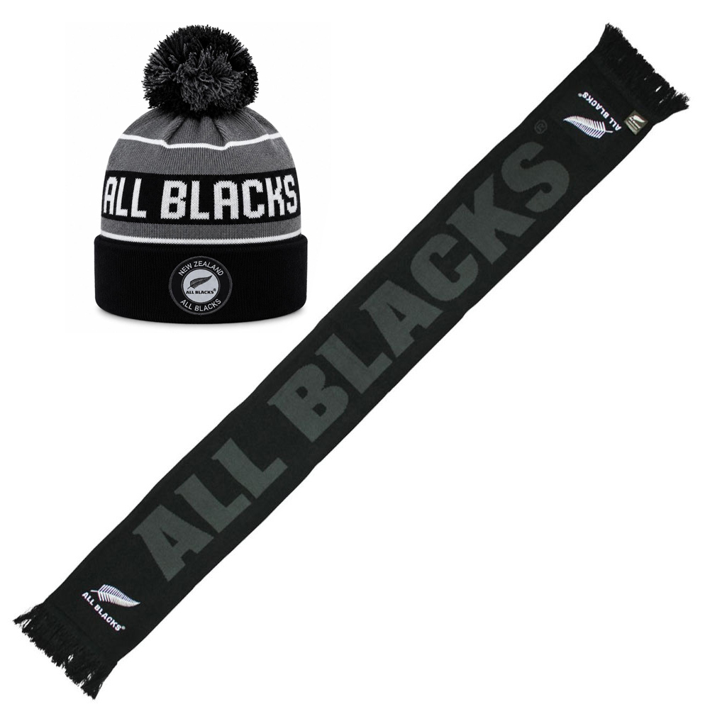 All Blacks Tundra Beanie & Blackout Scarf All Blacks Tundra Beanie & Blackout Scarf