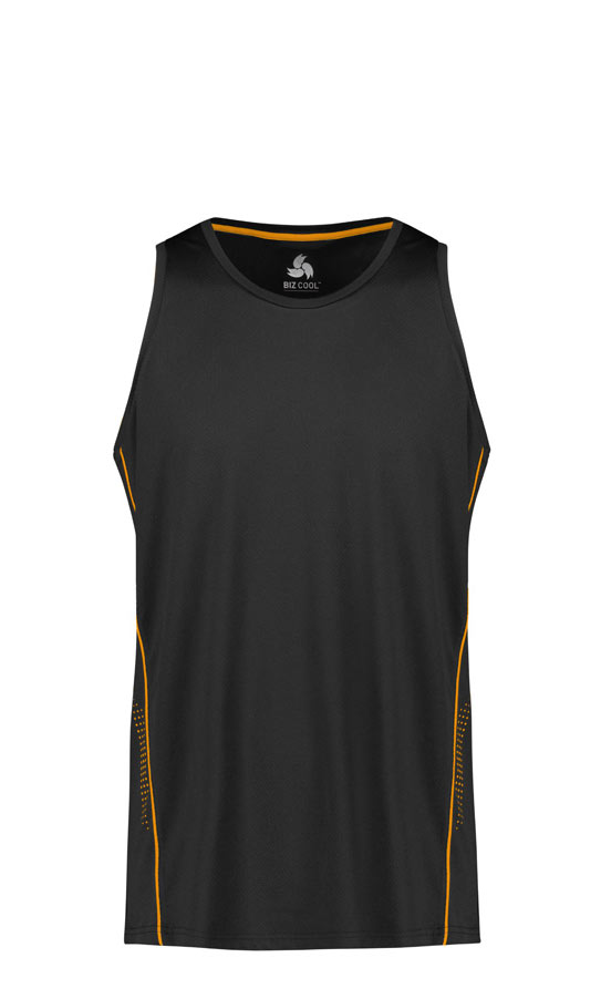 SG319M Balance Mens Singlet SG319M Balance Mens Singlet Black Gold