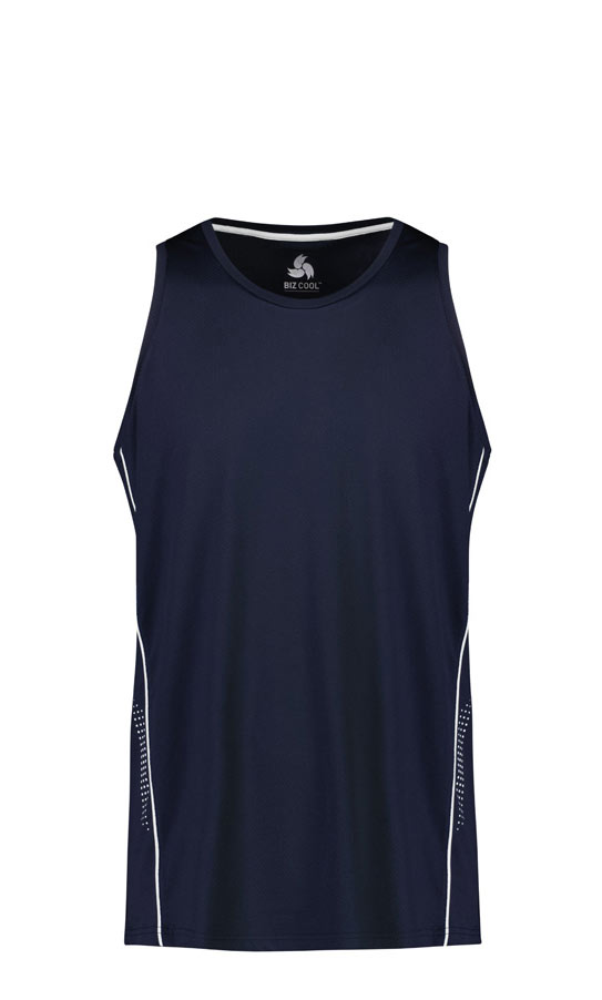 SG319M Balance Mens Singlet SG319M Balance Mens Singlet Navy White