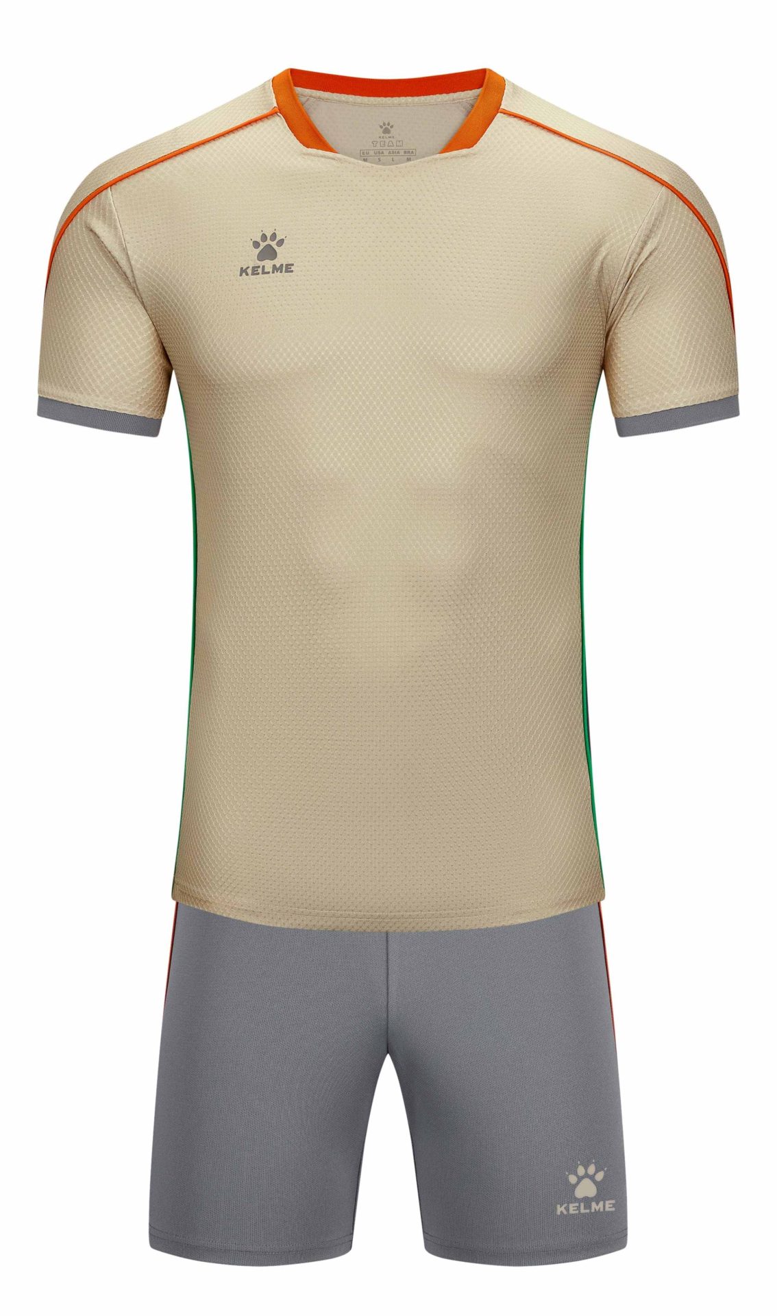 Kelme Adults Short Sleeve Football Set 8651ZB12490 Kelme Adults Short Sleeve Football Set Khaki
