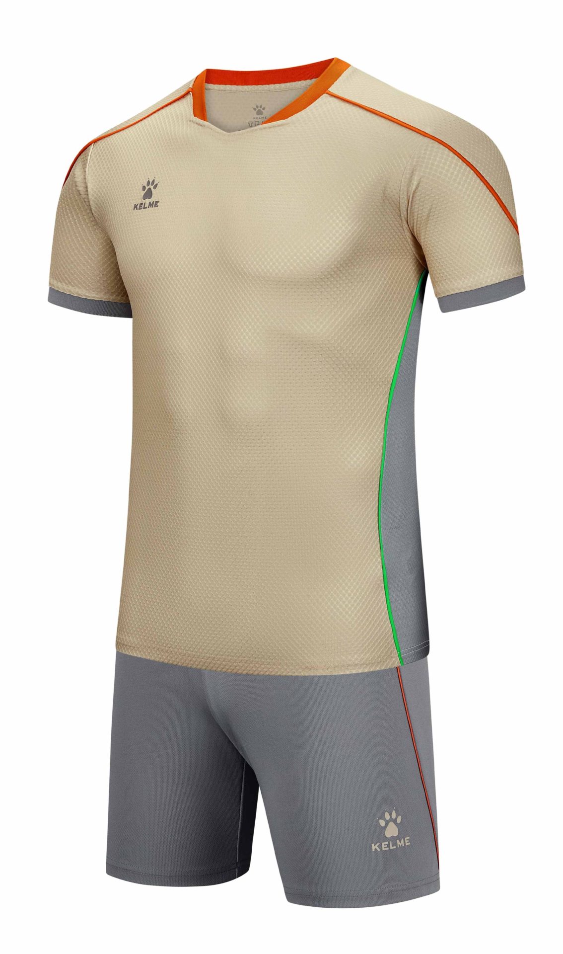 Kelme Adults Short Sleeve Football Set 8651ZB12490 Kelme Adults Short Sleeve Football Set Khaki