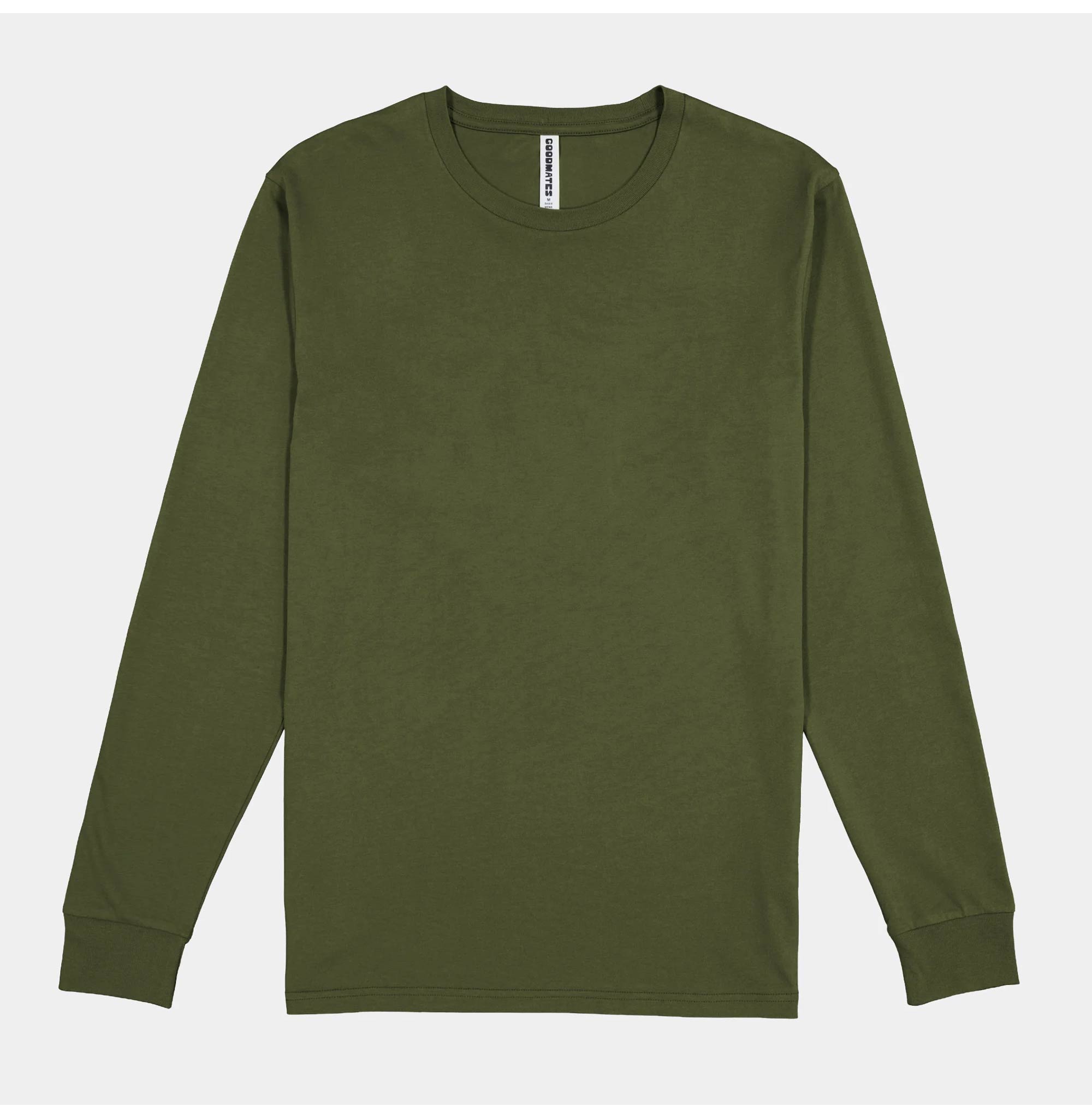 Basis Mens Long Sleeve Tee Basis Mens Long Sleeve Tee Army