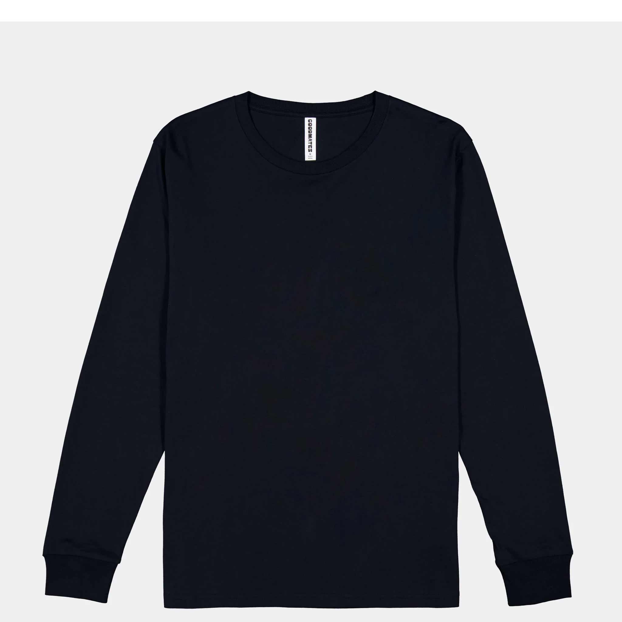 Basis Mens Long Sleeve Tee Basis Mens Long Sleeve Tee Navy