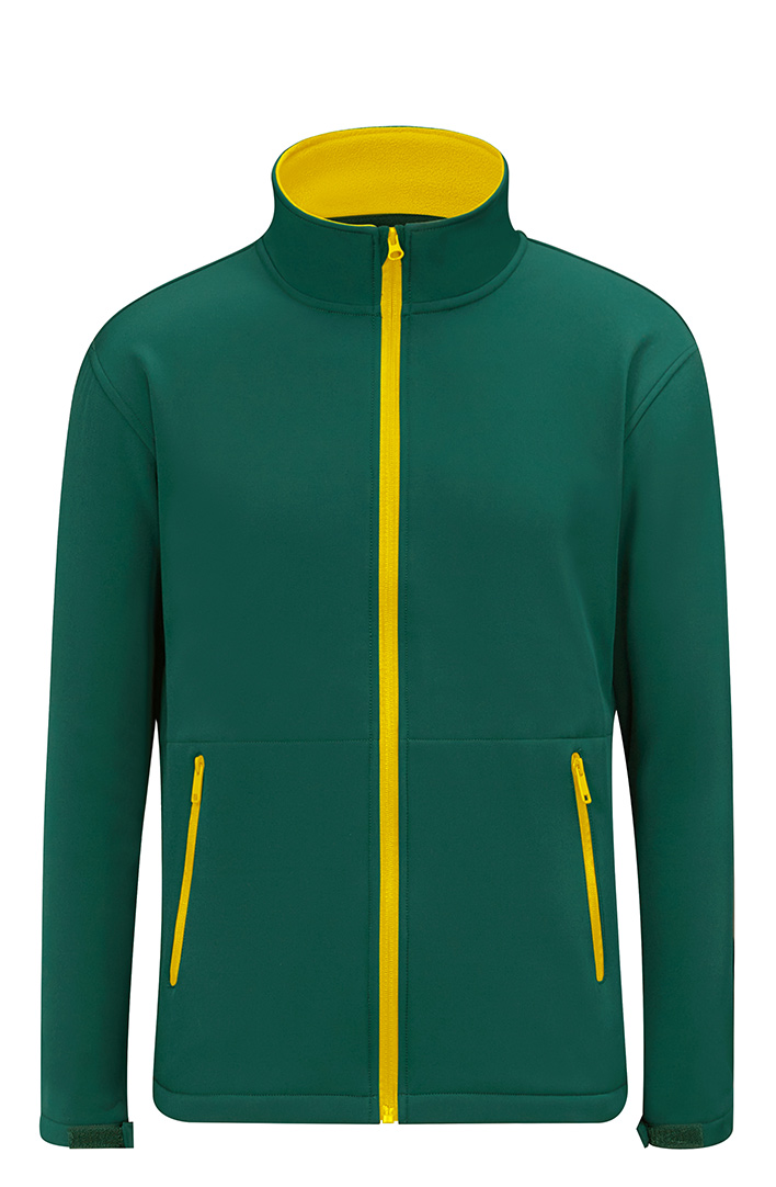 CJ2608 Adults Contrast Softshell Jacket Contrast Softshell Jacket Bottle Gold