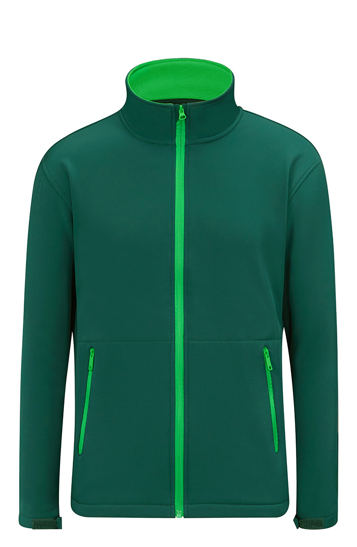 CJ2608 Adults Contrast Softshell Jacket Contrast Softshell Jacket Bottle Lime