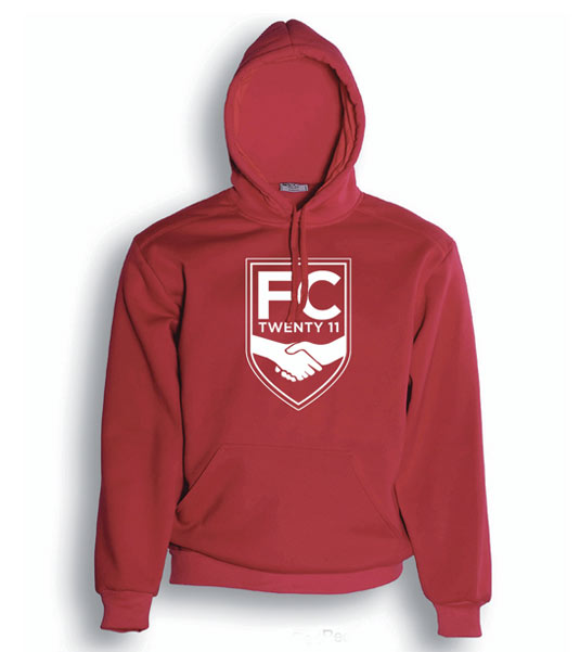FC Twenty Unisex Adults Pull Over Hoodie FC Twenty Unisex Adults Pull Over Hoodie