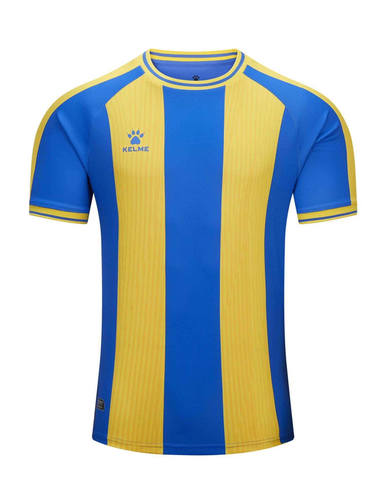 Kelme Adults Short Sleeve Football Shirt - Athens 7451ZB1795 Kelme Adults Short Sleeve Football Shirt Royal Yellow