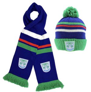 NZ Warriors NRL Retro Scarf & Retro Beanie Set