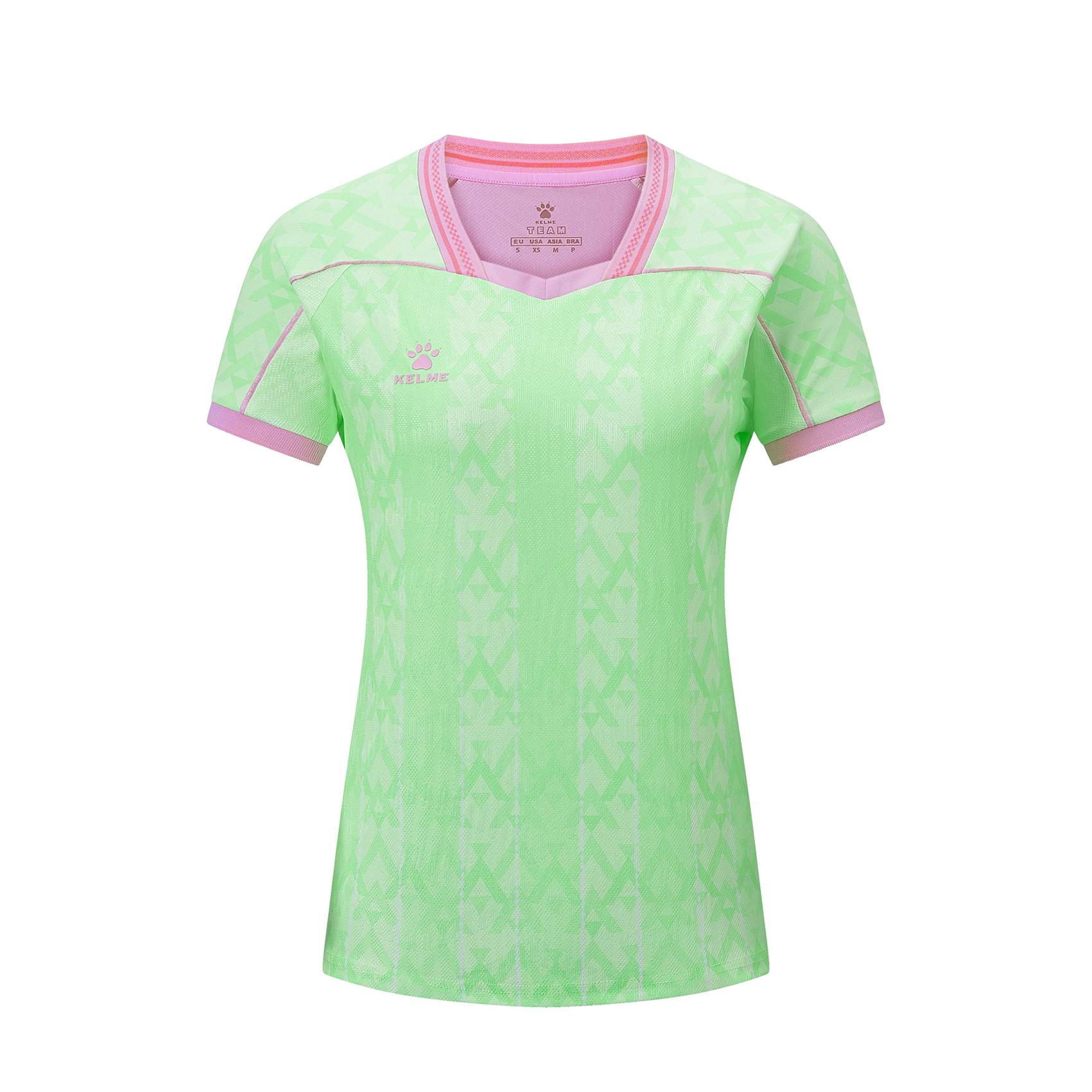 Kelme Women's Short Sleeve Football Shirt - Fiorentina 8651ZB23511 Kelme Women's Short Sleeve Football Shirt Mint Green