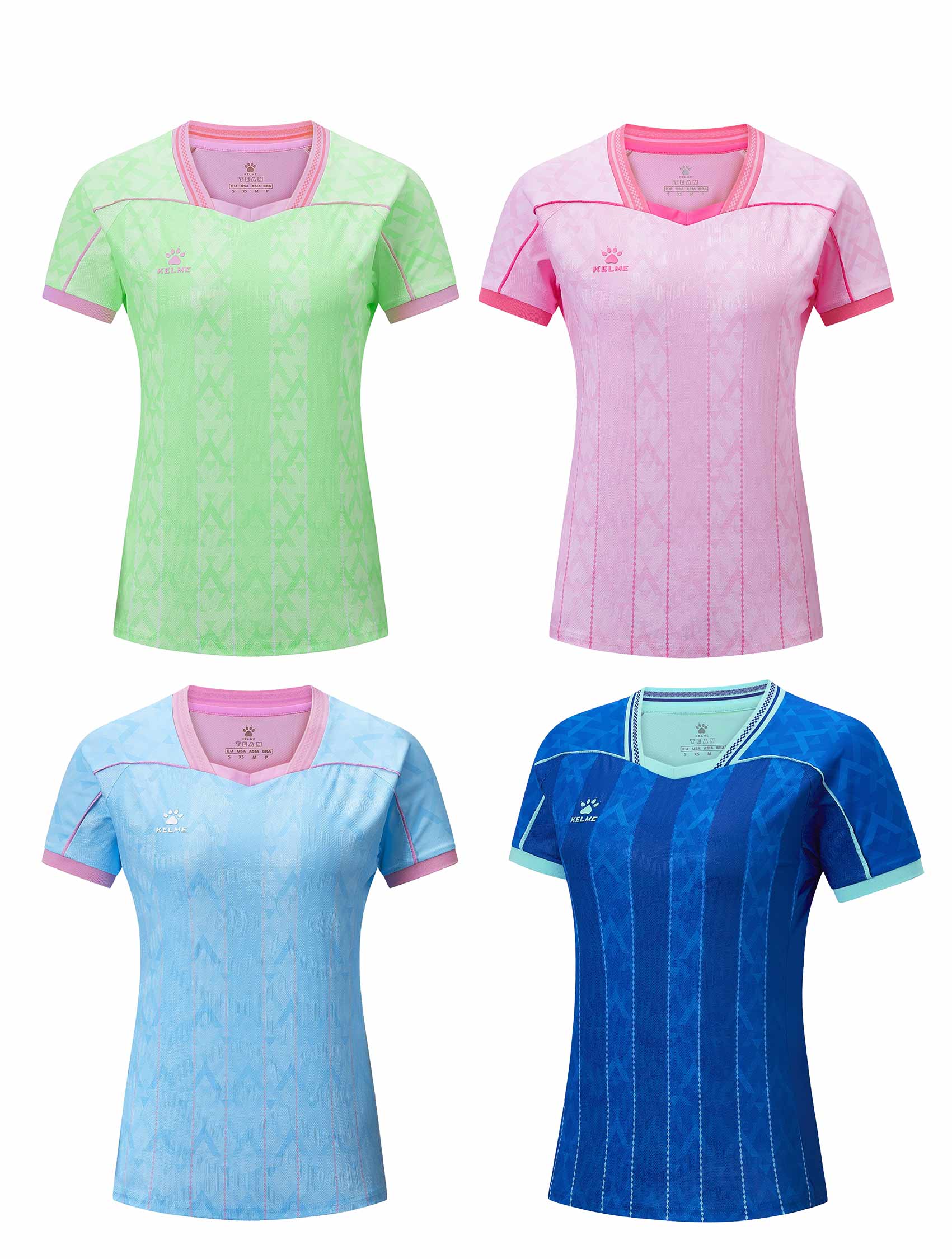 Kelme Women's Short Sleeve Football Shirt - Fiorentina 8651ZB23511 Kelme Women's Short Sleeve Football Shirt